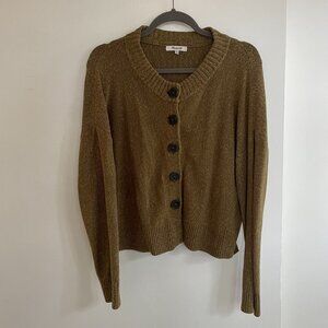 Madewell Olive Green Button Up Cardigan
